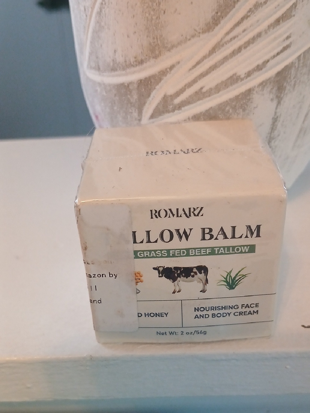 ROMARZ Tallow Balm - Grass Fed Beef Tallow (White/Green)